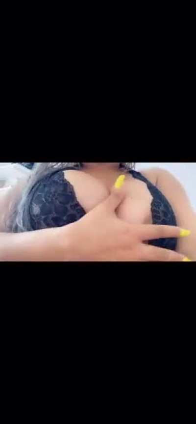 Look at the way she plays with them