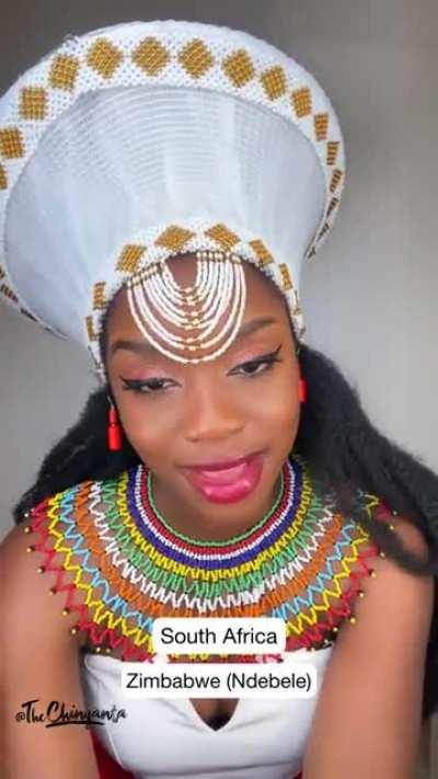 Outfits from different African cultures