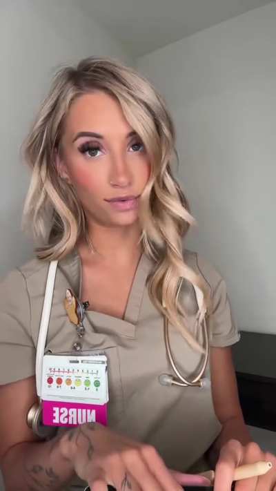 Doctor’s out. But naughty nurse is very available. 😚