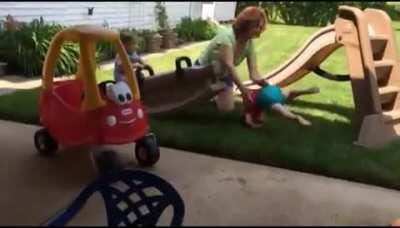 mum reflexes at their finest