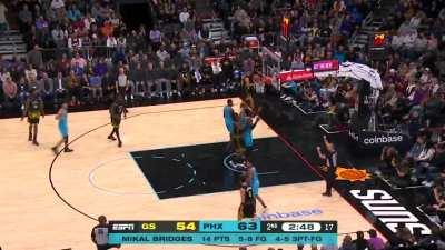 [Highlight] Steph gets tripped, makes the basket and 1!