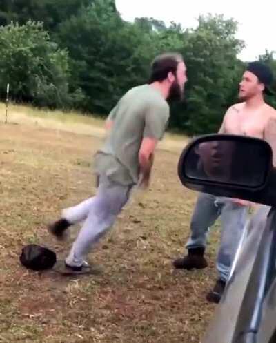 Why he head butted the car like that I will never know