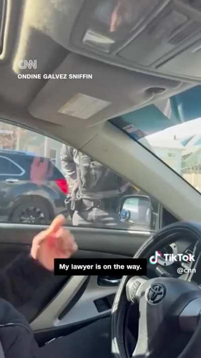 Trumps brownshirts smash window of car to kidnap, 29 year old Guatemalan man, that was waiting for his attorney.