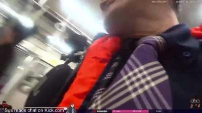 I'm speechless. It's difficult to comprehend how someone can be this pathetic. However, it's satisfying to witness people confronting him! (trigger warning)