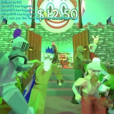 Me, the bots and the boys logging in after the weekly wednesday roll-back