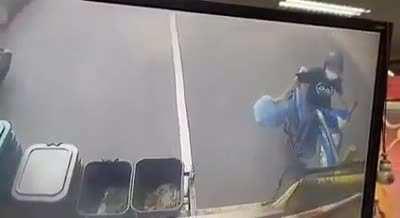 He missed the garbage truck