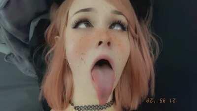 Come fuck me already 🥰 and you can fill my mouth with even more wet stuff (Sound on)