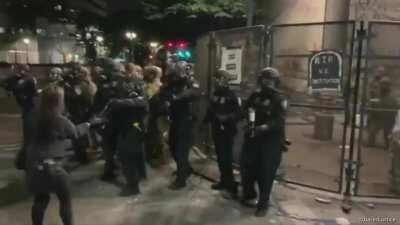 2 arrested for provoking federal agents Portland - day/night 57