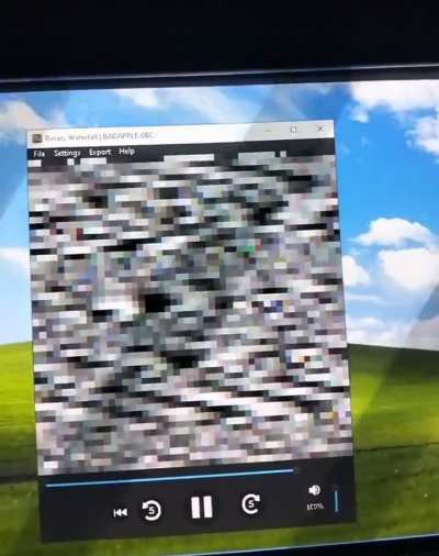Bad apple binary waterfall (Audio only)