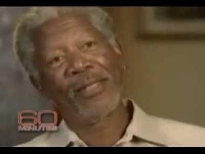 Morgan Freeman solves the race problem.