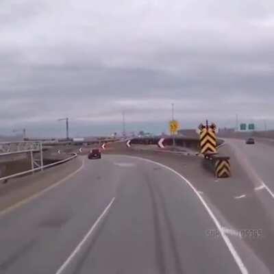 Happened to me ingame but the angle of contact was a bit different.