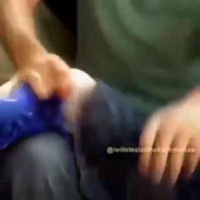 I can’t, my leg is broken