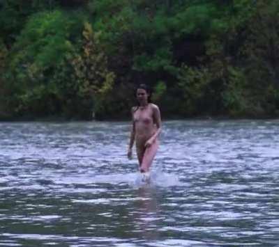 Margaret Qualley skinny dipping in Donnybrook