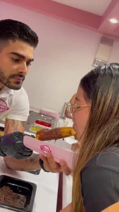 Phallic shaped waffle