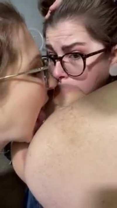 Getting the royal treatment from my girls