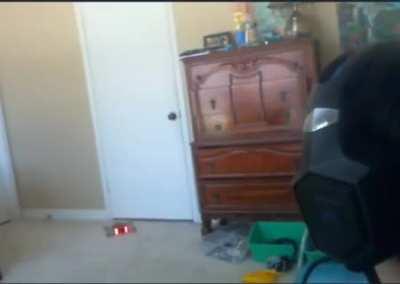 flying my drone inside of my room