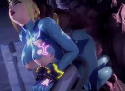 Samus taking that big cock like a good slut