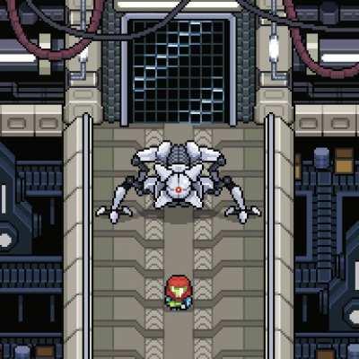 Drew up Metroid Dread in the style of the game I’m making!