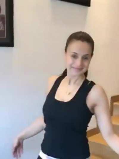 Ameesha Patel Four Minutes of Massive Bouncing Boobs on Shut Up & Bounce Song ( Watch with Audio )