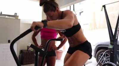Carmen Bosmans birthday workout from Lauren Stallwood's Youtube Channel