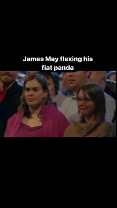 James May flexing his Fiat panda