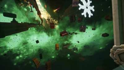 They added santa... and he is being pulled by glyphids