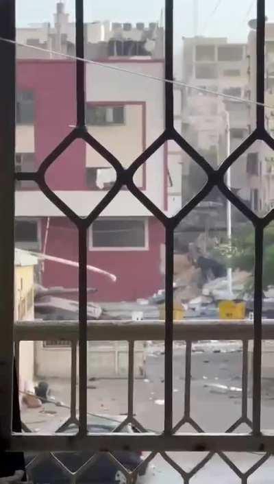 Israeli tanks seen and gunshots heard from Al-Ranteesi hospital in Gaza