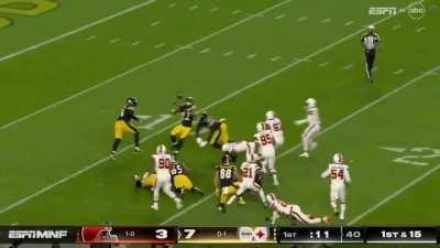 [Highlight] Olszewski fumbles, Cleveland recovers then fumbles too