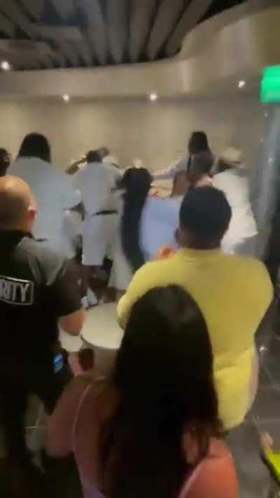 A massive, hourlong 60-person brawl broke out on a Carnival Cruise after one person’s significant other found out about an alleged threesome