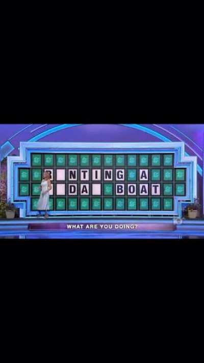 You may recall the recent trainwreck on Wheel of Fortune. There's now been a boat-wreck