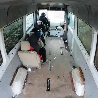 Man jumps through bus going 80 kmh.