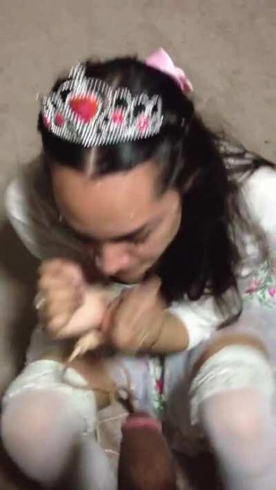Cum princess, at your service