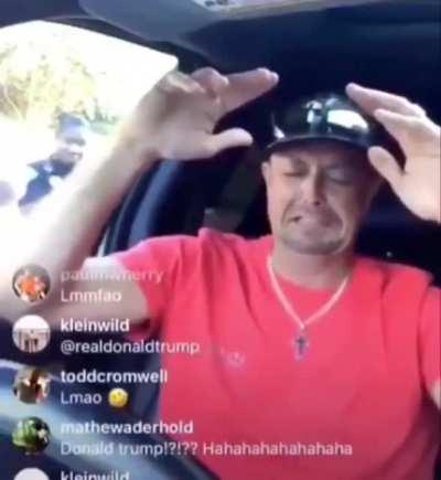 Man prays to Trump to deliver him from cops