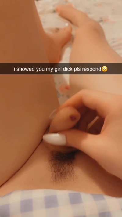 POV the trans girl you have a crush on is horny and sends you these hehe