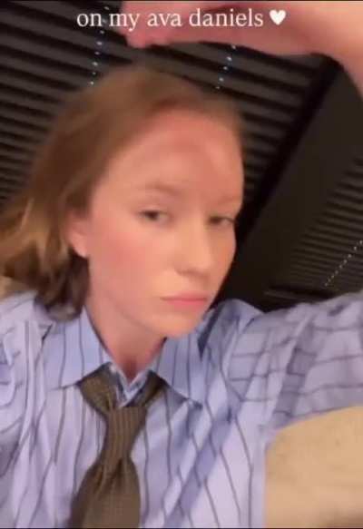 Hannah's latest 'Ava Mode' update on IG story