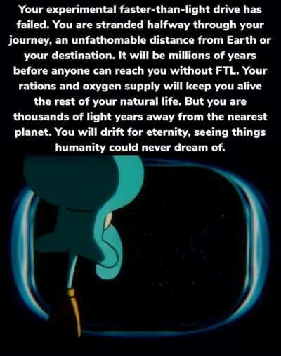 The stars are your only solace now