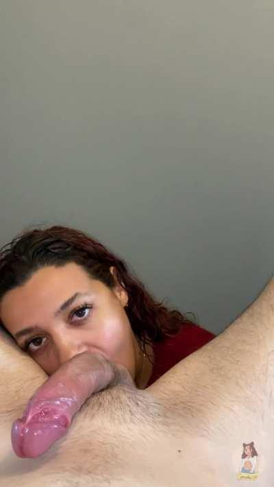 Do my eyes look pretty when I'm sucking on some balls?