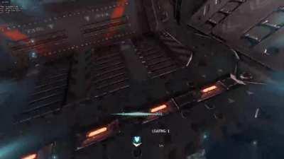 I think that evac ship is a little small for a Titan...