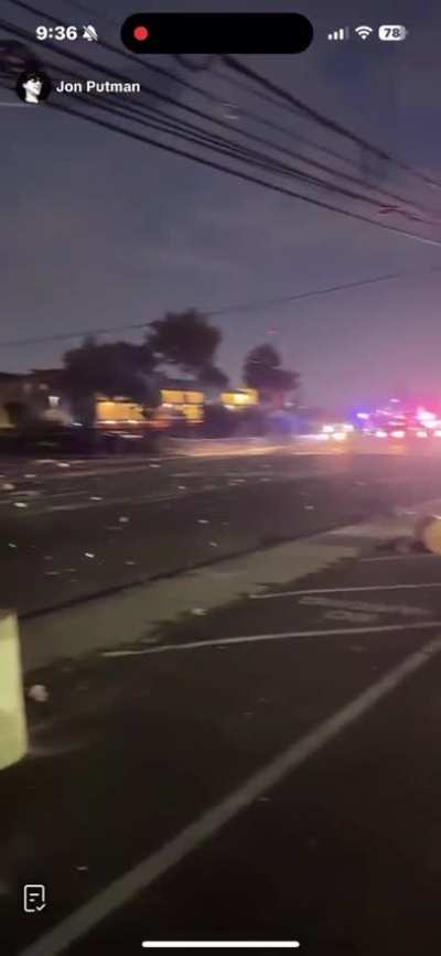 ICE protesters gathering against police in LA