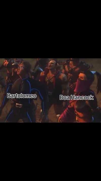 find someone who glazes you like bart glazes luffy