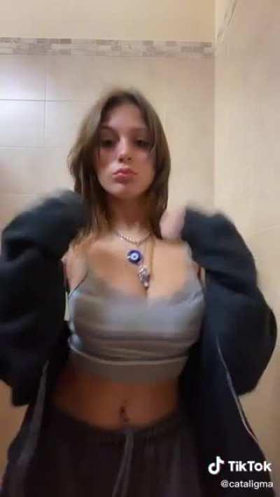 Big and perky even without the bra on