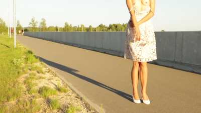 Flashing Tiny Titties In Public Place