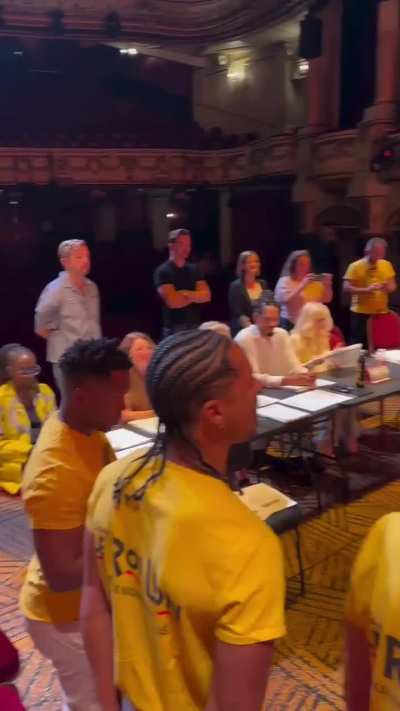 The cast of The Lion King musical meet up in Paris for a reading and rehearsal in preparation for a new season