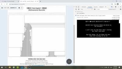 Bad apple!! but it's played on my uni webpage