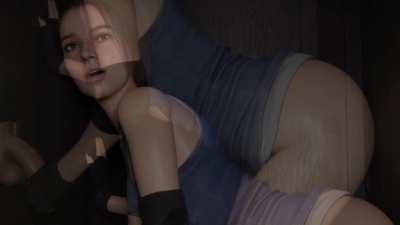 Jill Sucks and Fucks at a Gloryhole (Auxtasy)[Resident Evil]