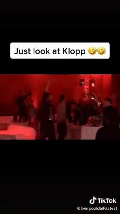 This is after winning the CL last year. Never seen this before... Klopp's ecstatic!