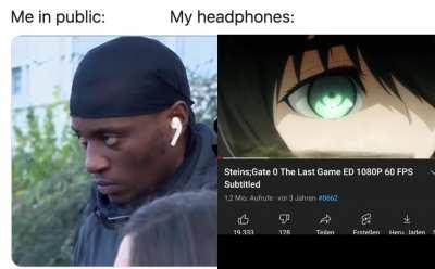 Steins;Gate has the better opening but Steins;Gate 0 has the better ending