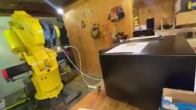 Making s’mores #2 with an industrial robot