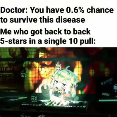 Lady luck is on my side doc