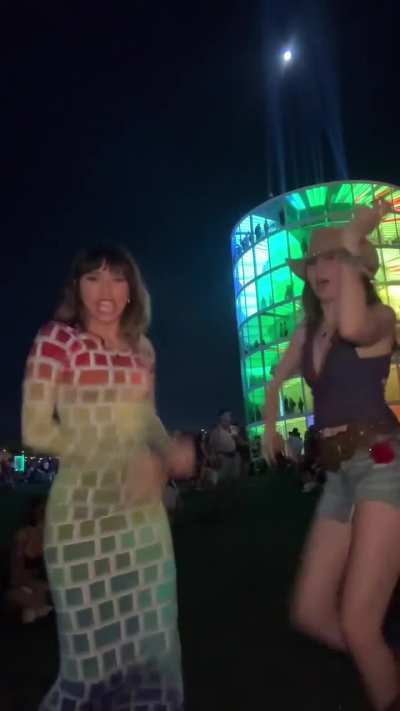 Xochitl Gomez having fun at Coachella 2025